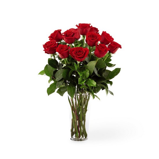 The FTD Long Stem Red Rose Bouquet